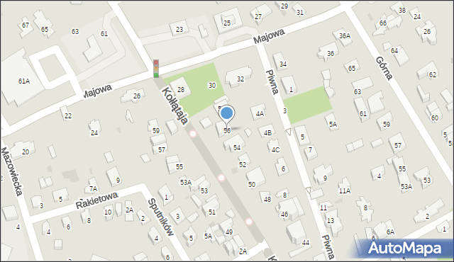 Otwock, Kołłątaja Hugo, 56, mapa Otwock