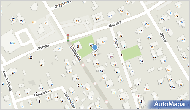 Otwock, Kołłątaja Hugo, 58, mapa Otwock