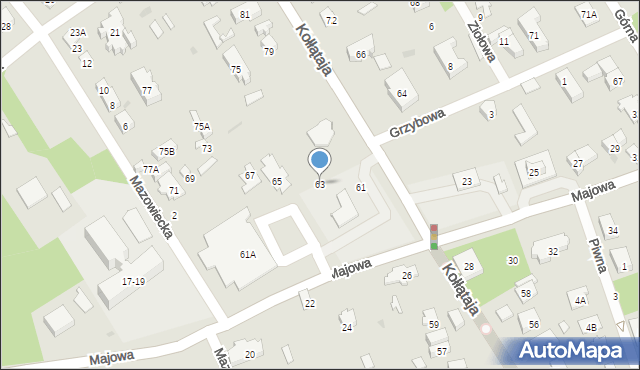 Otwock, Kołłątaja Hugo, 63, mapa Otwock