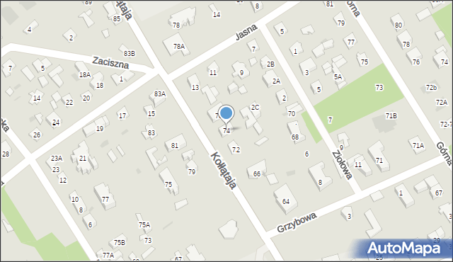 Otwock, Kołłątaja Hugo, 74, mapa Otwock