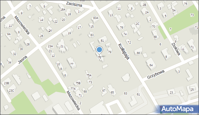 Otwock, Kołłątaja Hugo, 75, mapa Otwock