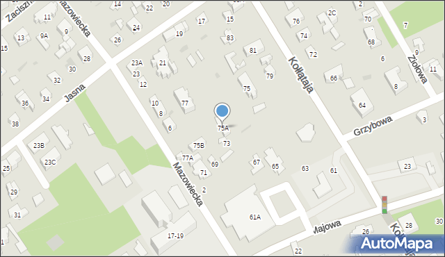 Otwock, Kołłątaja Hugo, 75A, mapa Otwock