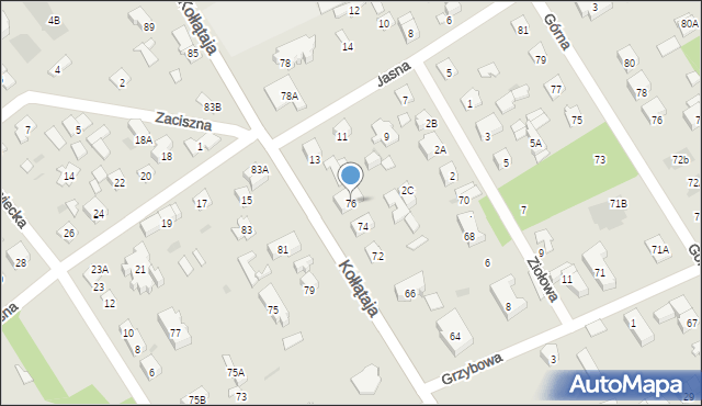 Otwock, Kołłątaja Hugo, 76, mapa Otwock