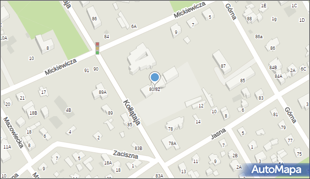 Otwock, Kołłątaja Hugo, 80/82, mapa Otwock