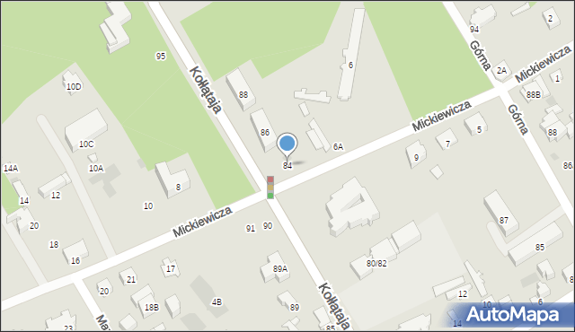 Otwock, Kołłątaja Hugo, 84, mapa Otwock