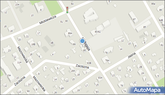 Otwock, Kołłątaja Hugo, 87, mapa Otwock