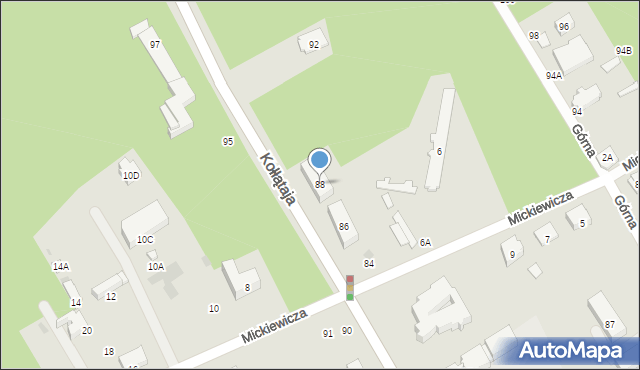 Otwock, Kołłątaja Hugo, 88, mapa Otwock