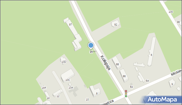 Otwock, Kołłątaja Hugo, 95, mapa Otwock