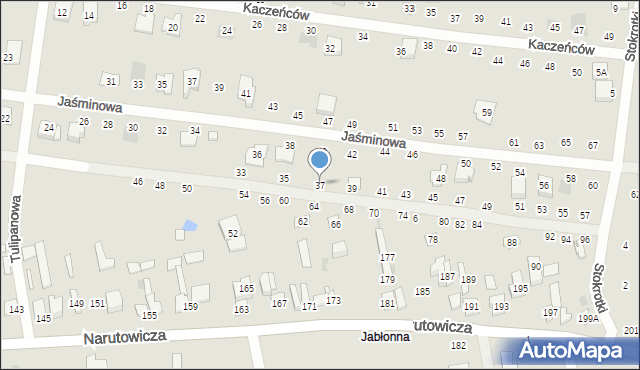 Otwock, Konwaliowa, 37, mapa Otwock