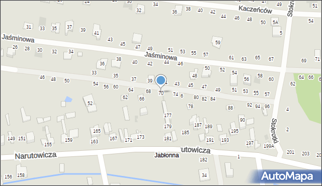 Otwock, Konwaliowa, 70, mapa Otwock