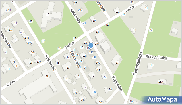 Otwock, Kopernika Mikołaja, 22F, mapa Otwock