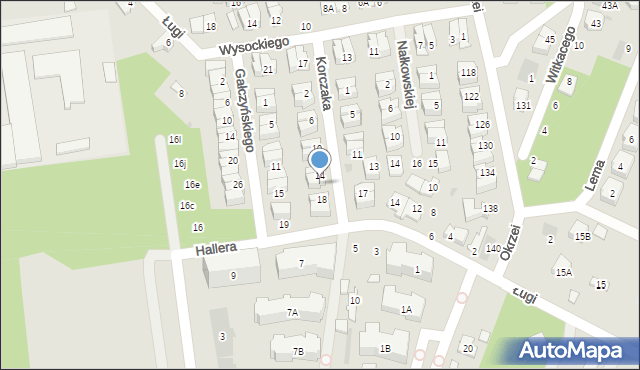 Otwock, Korczaka Janusza, 16, mapa Otwock