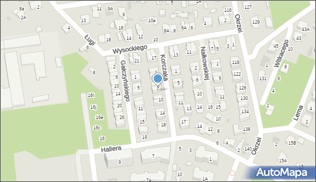 Otwock, Korczaka Janusza, 8, mapa Otwock