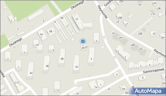 Otwock, Kościuszki Tadeusza, gen., 4A, mapa Otwock