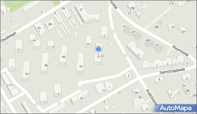 Otwock, Kościuszki Tadeusza, gen., 6, mapa Otwock