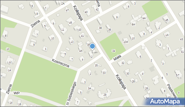 Otwock, Kołłątaja Hugo, 37, mapa Otwock