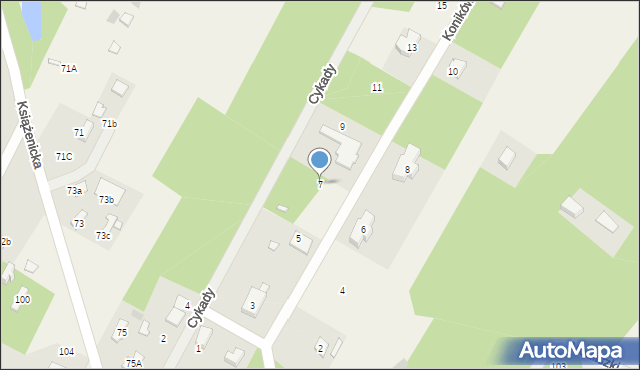 Owczarnia, Koników Polnych, 7, mapa Owczarnia