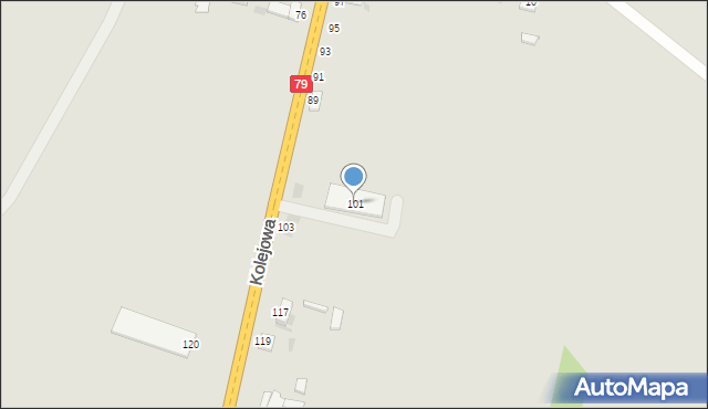 Ożarów, Kolejowa, 101, mapa Ożarów