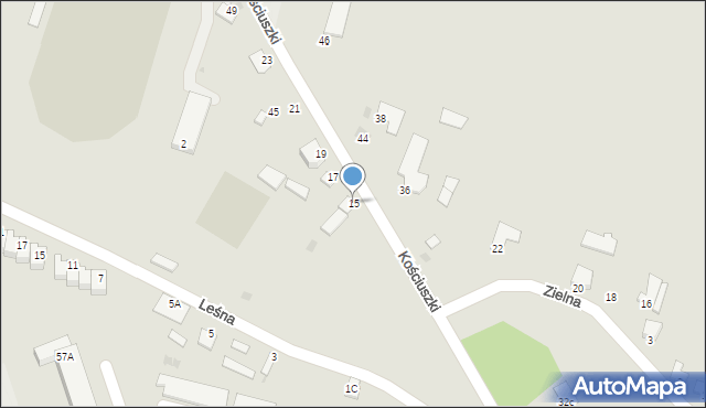 Ożarów, Kościuszki Tadeusza, gen., 15, mapa Ożarów