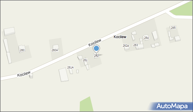 Ożarów, Kocilew, 262, mapa Ożarów