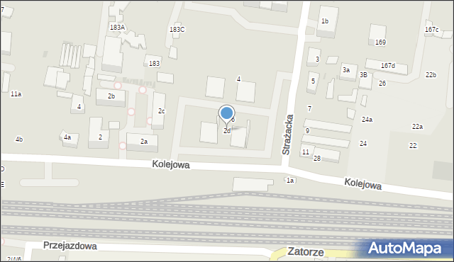 Ożarów Mazowiecki, Kolejowa, 2d, mapa Ożarów Mazowiecki