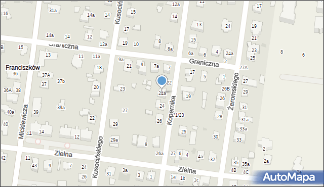 Ożarów Mazowiecki, Kopernika Mikołaja, 24a, mapa Ożarów Mazowiecki