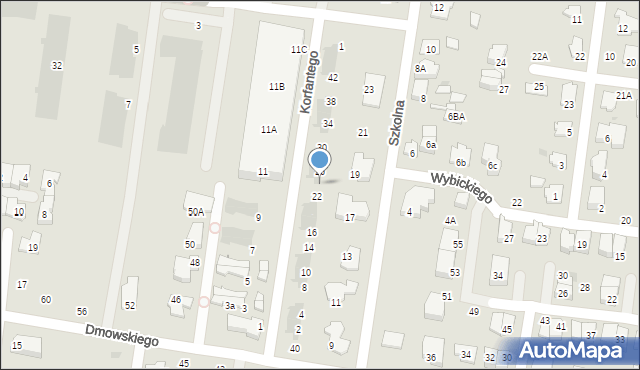 Ożarów Mazowiecki, Korfantego Wojciecha, 24, mapa Ożarów Mazowiecki