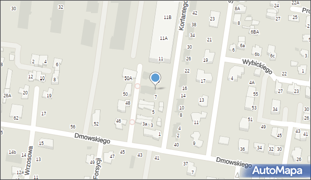 Ożarów Mazowiecki, Korfantego Wojciecha, 7b, mapa Ożarów Mazowiecki