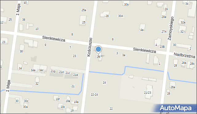 Ożarów Mazowiecki, Kościuszki Tadeusza, gen., 26, mapa Ożarów Mazowiecki