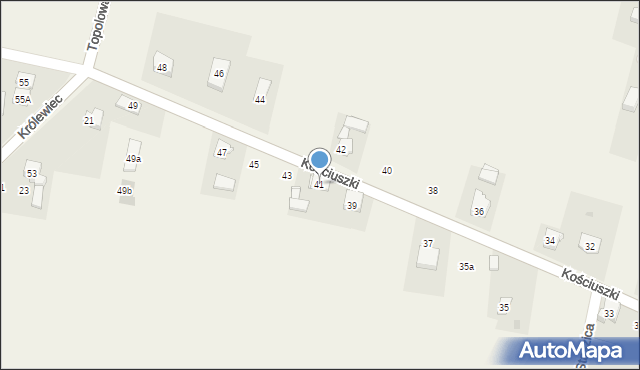 Ożarowice, Kościuszki Tadeusza, gen., 41, mapa Ożarowice