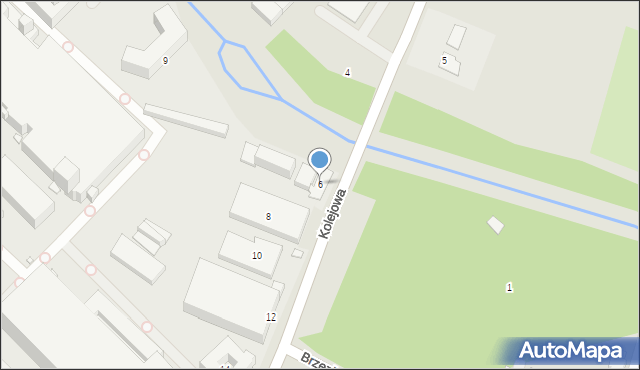 Ozimek, Kolejowa, 6, mapa Ozimek