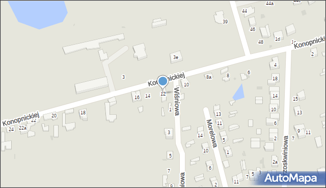 Ozorków, Konopnickiej Marii, 12, mapa Ozorków