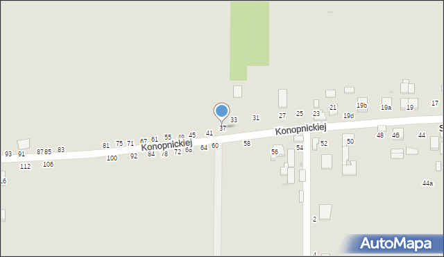 Ozorków, Konopnickiej Marii, 37, mapa Ozorków
