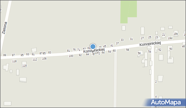 Ozorków, Konopnickiej Marii, 78, mapa Ozorków