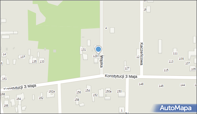 Ozorków, Konstytucji 3 Maja, 129A, mapa Ozorków
