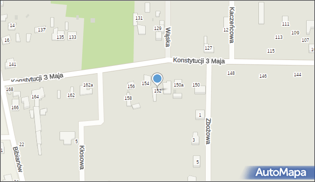 Ozorków, Konstytucji 3 Maja, 152, mapa Ozorków