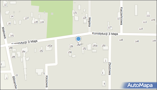 Ozorków, Konstytucji 3 Maja, 154, mapa Ozorków