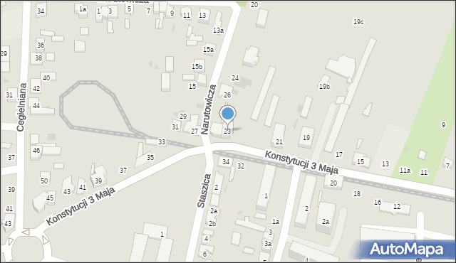 Ozorków, Konstytucji 3 Maja, 23, mapa Ozorków