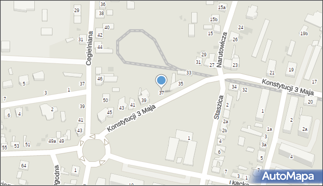 Ozorków, Konstytucji 3 Maja, 37, mapa Ozorków