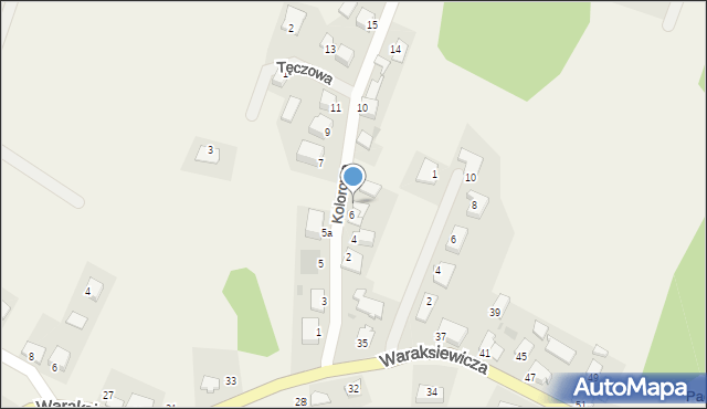 Pacółtowo, Kolorowa, 8, mapa Pacółtowo