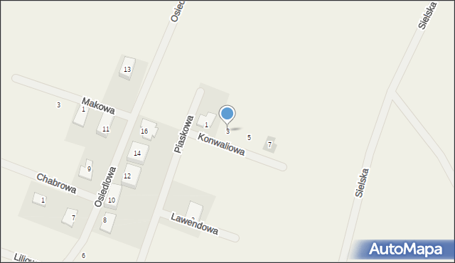 Pacółtowo, Konwaliowa, 3, mapa Pacółtowo
