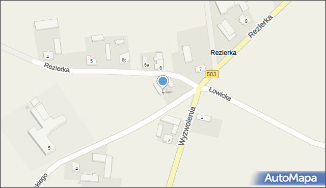 Pacyna, Kopycińskiego, 7, mapa Pacyna