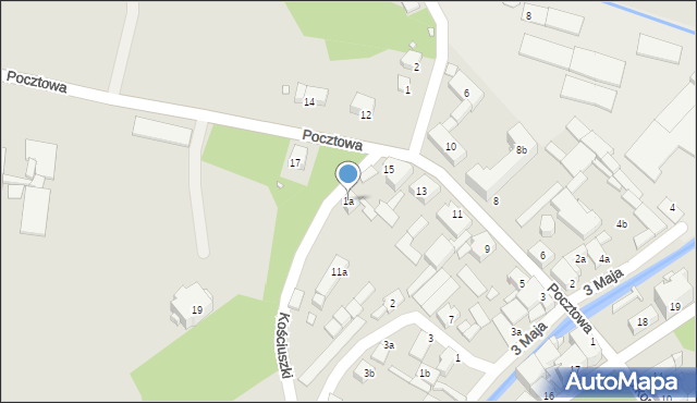 Paczków, Kościuszki Tadeusza, gen., 1a, mapa Paczków