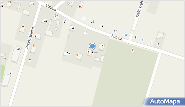 Palmiry, Kochanowskiego Jana, 5, mapa Palmiry