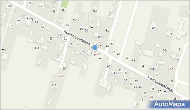 Palmiry, Kochanowskiego Jana, 51, mapa Palmiry