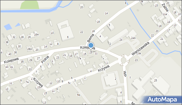 Parczew, Kolejowa, 13, mapa Parczew