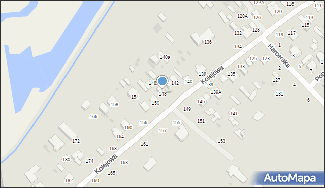 Parczew, Kolejowa, 148, mapa Parczew