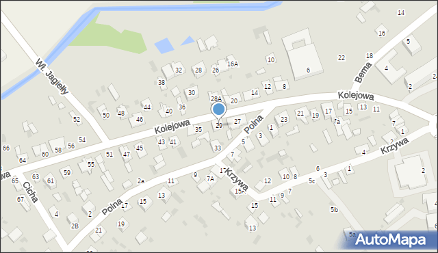 Parczew, Kolejowa, 29, mapa Parczew