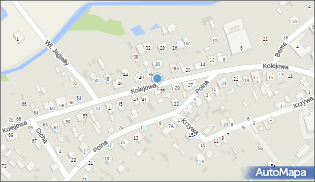 Parczew, Kolejowa, 37, mapa Parczew