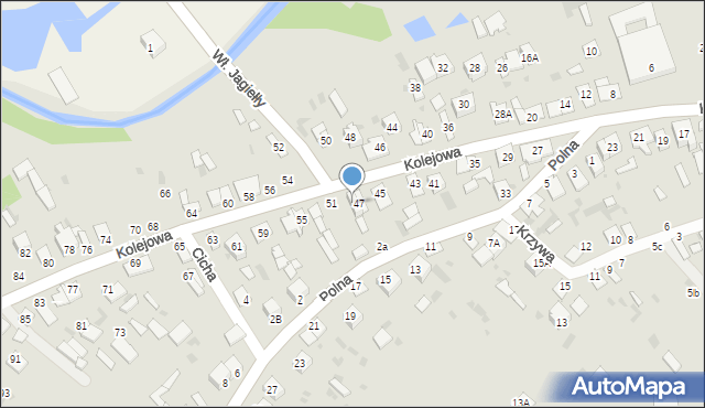 Parczew, Kolejowa, 49, mapa Parczew